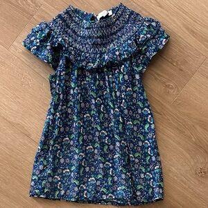 Floral Blue Loft top XS